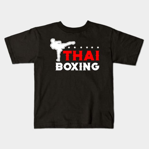 Thai boxing for muay thai fighter Kids T-Shirt by Shirtttee
